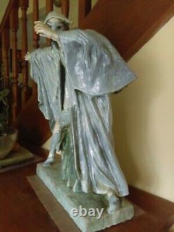 Magnifique sculpture Arlequin de Maurice Guiraud Rivière