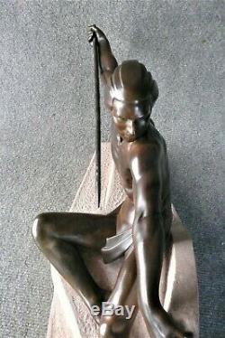 Max Le Verrier Monumentale Sculpture L'Embuscade Art Déco 1930
