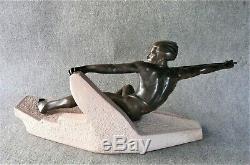 Max Le Verrier Monumentale Sculpture L'Embuscade Art Déco 1930