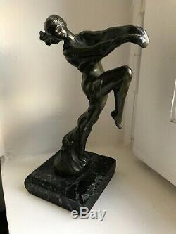 Max le Verrier, bouchon de radiateur Mascotte, signé Art déco sculpture 1930