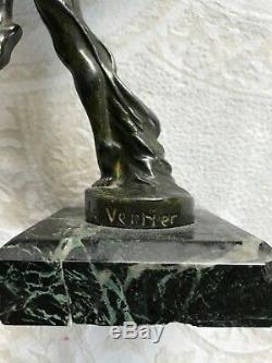 Max le Verrier, bouchon de radiateur Mascotte, signé Art déco sculpture 1930