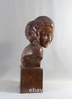 Maxime Real Del Sarte La Faunesse 1927, Sculpture Terre Cuite Epoque Art-Déco