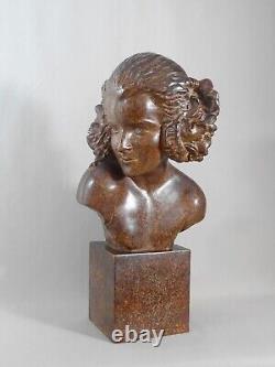 Maxime Real Del Sarte La Faunesse 1927, Sculpture Terre Cuite Epoque Art-Déco