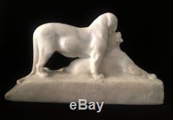 Maximilien Fiot (1886-1953) Rare Sculpture Couple De Pantheres 1930 Signee