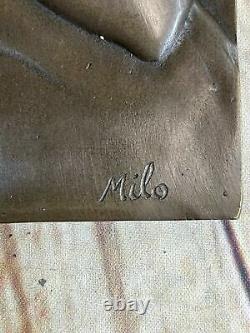 Milo Style Bronze Mural Plaques Art Nouveau Sculpture Domestique Déco