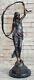 Moreau Theatre Actrice Bronze Statue Danseuse Jazz Singer Art Déco Sculpture