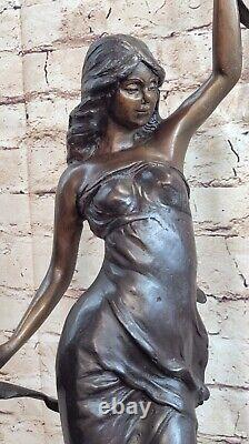 Moreau Theatre Actrice Bronze Statue Danseuse Jazz Singer Art Déco Sculpture