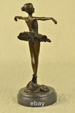 Original Bronze Statue Gratuit Comme Oiseau Ballerine Danseuse Art Déco