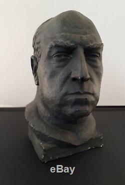 P. ROTHLISBERGER Buste de Lucien GUITRY sculpture plâtre