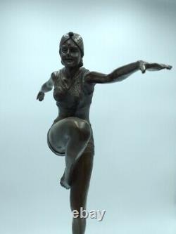 Paul Philippe Danseuse du Feu Bronze de Style Art Déco Chiparus Barbedienne