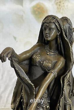 Perse Danseurs Bronze Sculpture Style Art Nouveau Marbre Figurine Deco Maison
