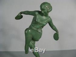Pierre Le Faguays Fayral Danseuse Aux Cymbales Sculpture Style Art Déco