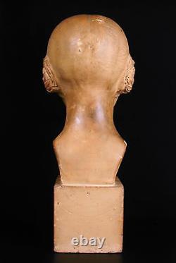 Raphaël Charles PEYRE sculpture art-déco girl 1930 jeune-fille souriante H38cm
