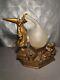 Rarissime! Veilleuse Lampe Art Déco 1920 Alchimistes! Sculpture Statuette Enfant