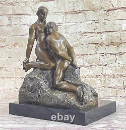 Rodin Eternal Idol Chair Érotique Bronze Marbre Statue Figurine Art Déco