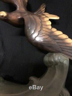 Sculpture ART DECO en bronze MOUETTE