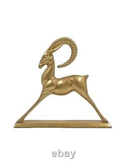 Sculpture Antilope Statuette Laiton Art Déco Années 1920 1930 Statue Gazelle