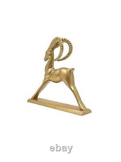 Sculpture Antilope Statuette Laiton Art Déco Années 1920 1930 Statue Gazelle