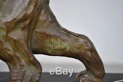 Sculpture Bronze Art déco 1930 Art déco Le dresseur de lion par Decoux