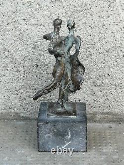 Sculpture Bronze dancer tango style lucio fontana Danseur art déco Figure
