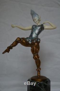 Sculpture Chryselephantine art deco Richard W Lange RuM fondeur