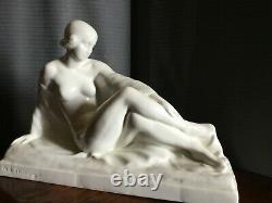 Sculpture Femme Art Déco signée sur le socle René-Abel PHILIPPE (1898-1978)