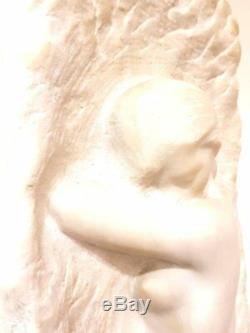 Sculpture Unique en Marbre Art Déco Femme par Amedeo Gennarelli
