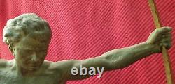 Sculpture art déco signé HERVOR, 1930 le forgeron ou l'age du bronze statue