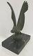 Sculpture Cassée Max Le Verrier Vautour Oiseau Regule Bronze Fonte Art Deco 1930