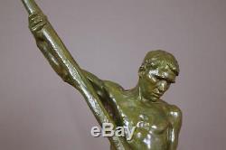 Sculpture en bronze 1930 Art-déco signée Victor Demanet