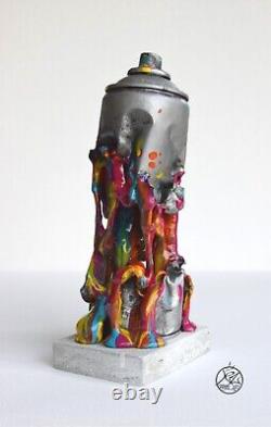 Sculpture graffiti, street art, bombe de peinture coulures zen colorz déco