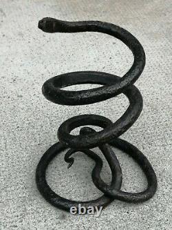 Sculpture serpent fer forgé art déco Iron wrought snike