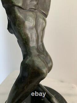 Sculpture statue Bronze Femme nue Art Deco