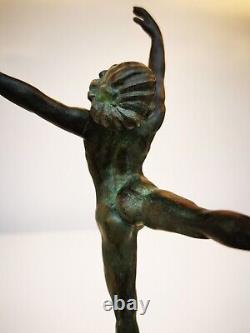 Sergé Youriévitch (1876-1969) la danseuse Nattova sculpture en bronze art déco