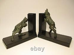 Serre Livres Art Deco Emile Carlier Sculpture Animaliere Chevres (roman) Bookend