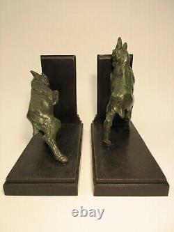 Serre Livres Art Deco Emile Carlier Sculpture Animaliere Chevres (roman) Bookend