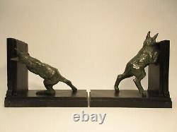 Serre Livres Art Deco Emile Carlier Sculpture Animaliere Chevres (roman) Bookend