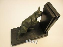 Serre Livres Art Deco Emile Carlier Sculpture Animaliere Chevres (roman) Bookend