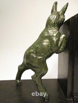 Serre Livres Art Deco Emile Carlier Sculpture Animaliere Chevres (roman) Bookend