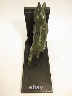 Serre Livres Art Deco Emile Carlier Sculpture Animaliere Chevres (roman) Bookend