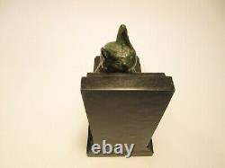 Serre Livres Art Deco Emile Carlier Sculpture Animaliere Chevres (roman) Bookend