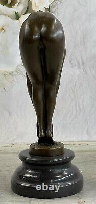 Sexy Chair Bronze Femme Dame Fille Sculpture Statue Art Déco Érotique Marbre