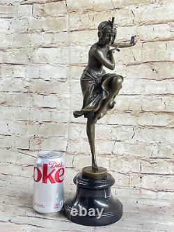Signée D H Chiparus 100% Bronze Statue Art Déco Danseuse De Kapurthala