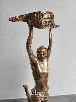 Statue Publicitaire Ricard Art Deco En Bronze