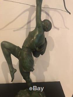 Statue Sculpture Art Deco 1930 Pierre Le Faguays Diane Chasseresse