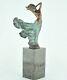 Statue Sculpture Danseuse Nue Sexy Style Art Deco Style Art Nouveau Bronze Massi