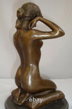 Statue Sculpture Demoiselle Collier Nue Sexy Style Art Deco Style Art Nouveau Br