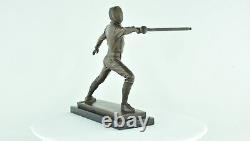 Statue Sculpture Escrime epee Style Art Deco Style Art Nouveau Bronze massif Sig