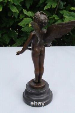 Statue Sculpture Nu Vici Cupidon Style Art Deco Style Art Nouveau Bronze massif