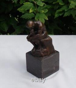 Statue Sculpture Personnage Nu Style Art Deco Style Art Nouveau Bronze massif Si